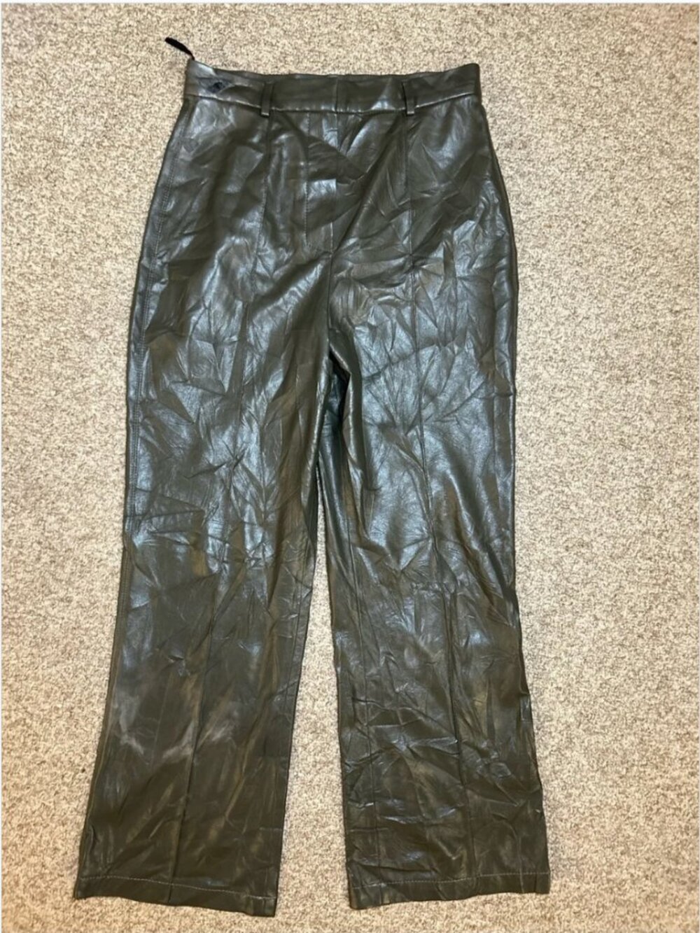 Nanushka Leather-like Faux leather women’s pants size M